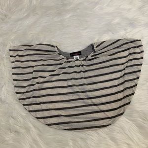 Jenna Jessie Girl Top Stripes Cream SZ S/4 NWOT